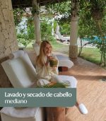 Lavado y secado de cabello- mediano