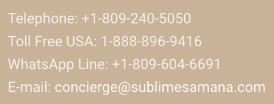 Formas de contacto Samana