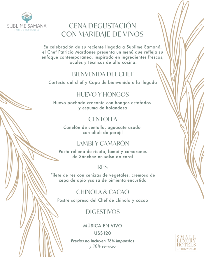 Menu Degustacion Junio 2025